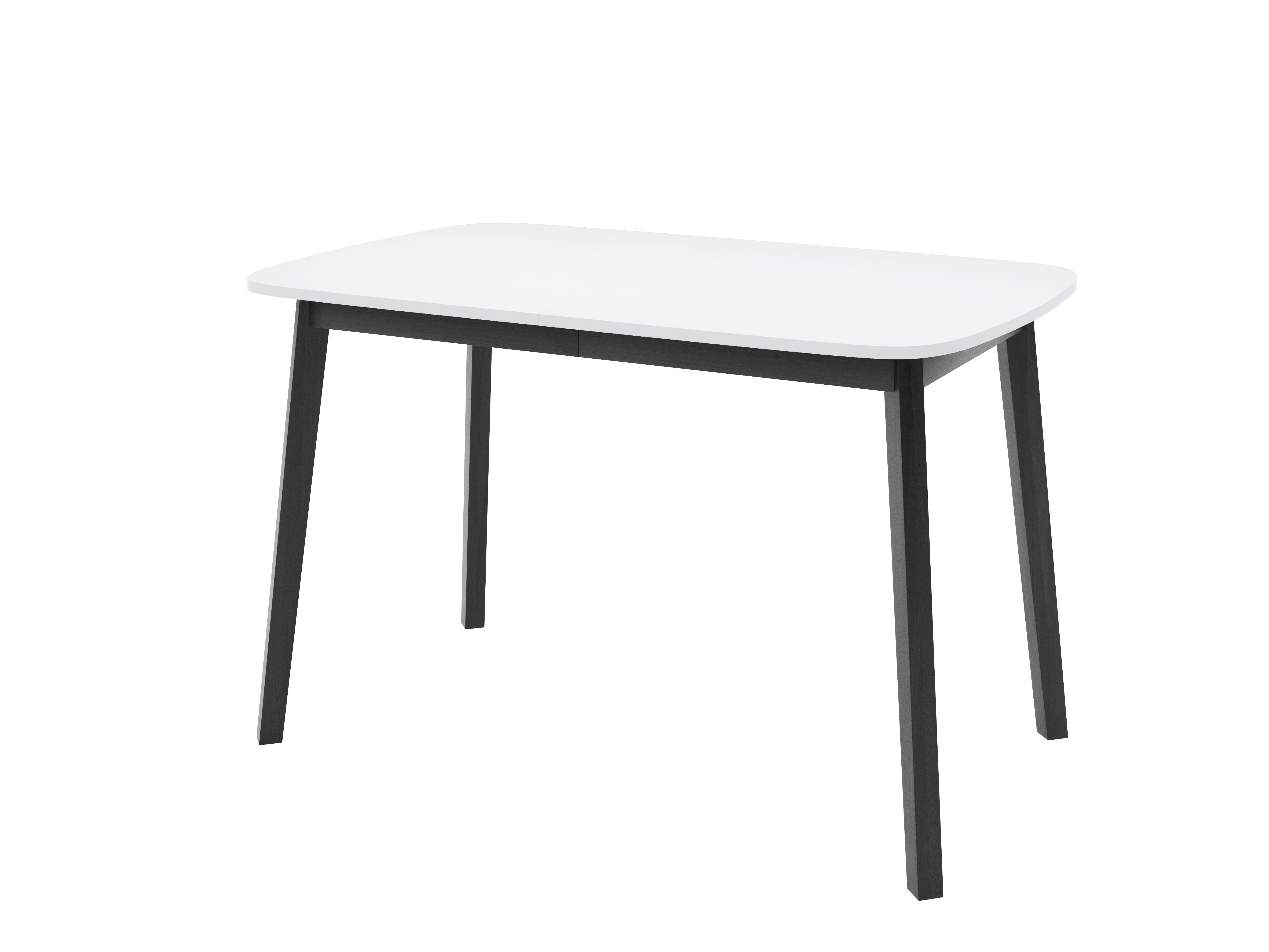 ESSTISCH NICO S Ausziehbar 130 - 170 / 80 x 77 cm - Schwarz/Weiß, Holz (130/80/77cm) - MASSENO
