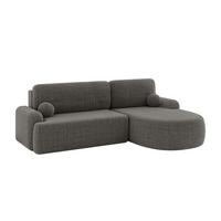 ECKSOFA mit Schlaffunktion und Bettkasten LIRA-L - 264x172x89 Grau - Grau, Holzwerkstoff/Textil (172/264cm) - ALTDECOR