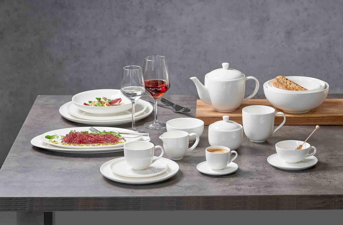 TEEUNTERTASSEN Skagen weiß ø 14 cm 6er Set - Weiß, Keramik (14cm) - Ritzenhoff Breker