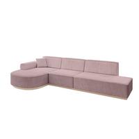 ECKSOFA Ottomane Links ARRIO-L2 - 328x171x83 cm Rosa - Rosa, Holzwerkstoff/Textil (328/171cm) - ALTDECOR
