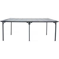 PARTYZELT UND PAVILLON marvin Grau - Grau, Metall (298/243/545cm) - Habitat Garten