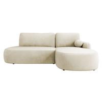 ECKSOFA Loridu O, Seite: Rechts - Schwarz/Mokka, Holz/Kunststoff (274/174cm) - MIRJAN24