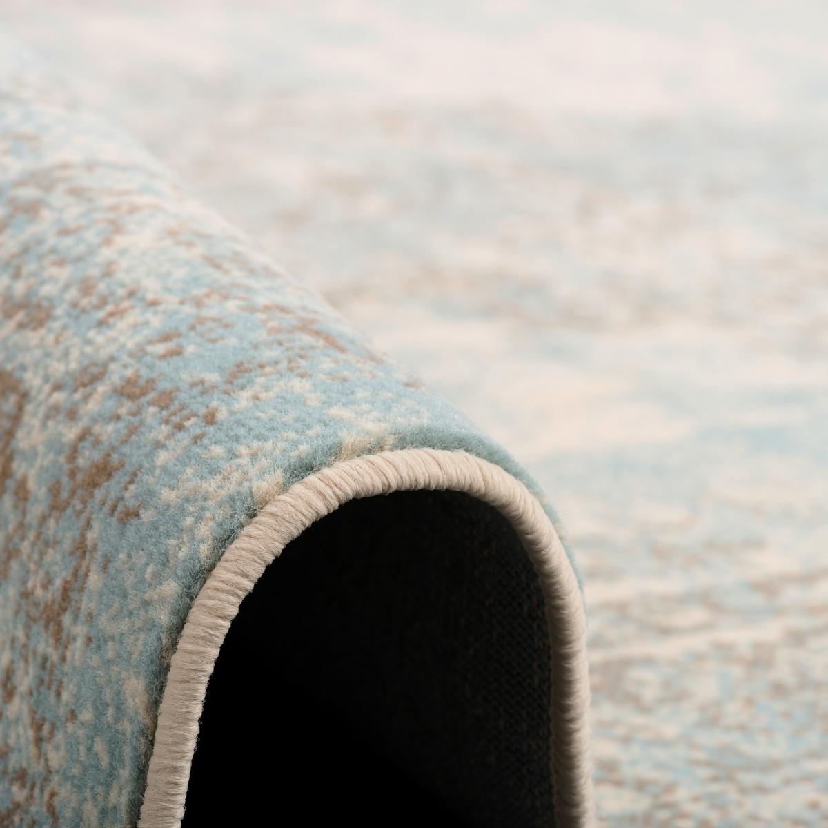 DESIGNER TEPPICH PASSION VINTAGE BORDÜRE - Blau/Beige, Textil (80/150cm) - Pergamon