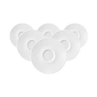 UNTERTASSEN Life Fashion Luxury White ø 13,5 cm 6er Set - Weiß, Keramik (13.5cm) - Seltmann Weiden