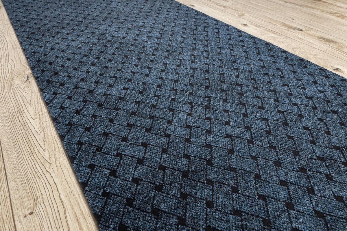 TÜRMATTE rutschfest 100 100/480 cm - Blau, Textil (100/480cm) - rugsX