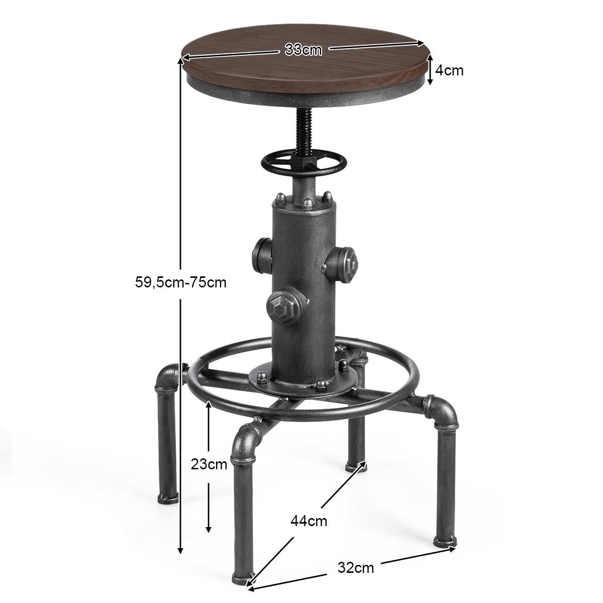 ESSZIMMERSTUHL Barstuhl Bronzed - Bronzefarben, Metall (44/75/44cm) - COSTWAY
