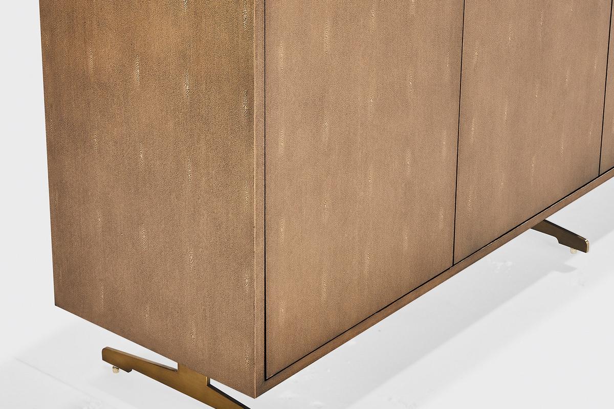 SIDEBOARD GALA Gold Holz - Goldfarben, Holz/Metall (180/85/40cm) - KAWOLA