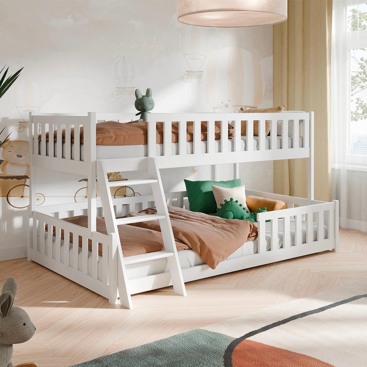 ETAGENBETT 120/200 Léane Weiß - Weiß, Holz (120/200cm) - Petits-meubles
