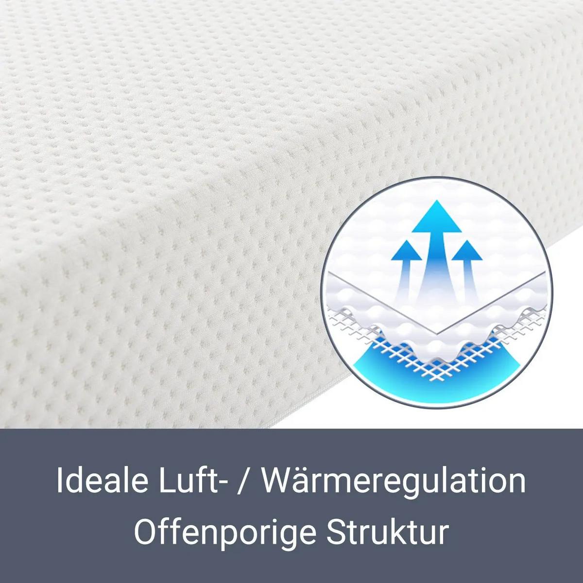 POLSTERBETT Paris weiß 180x200cm mit Matratze und LED (16 Farben) - Weiß, Textil (180/200cm) - Juskys