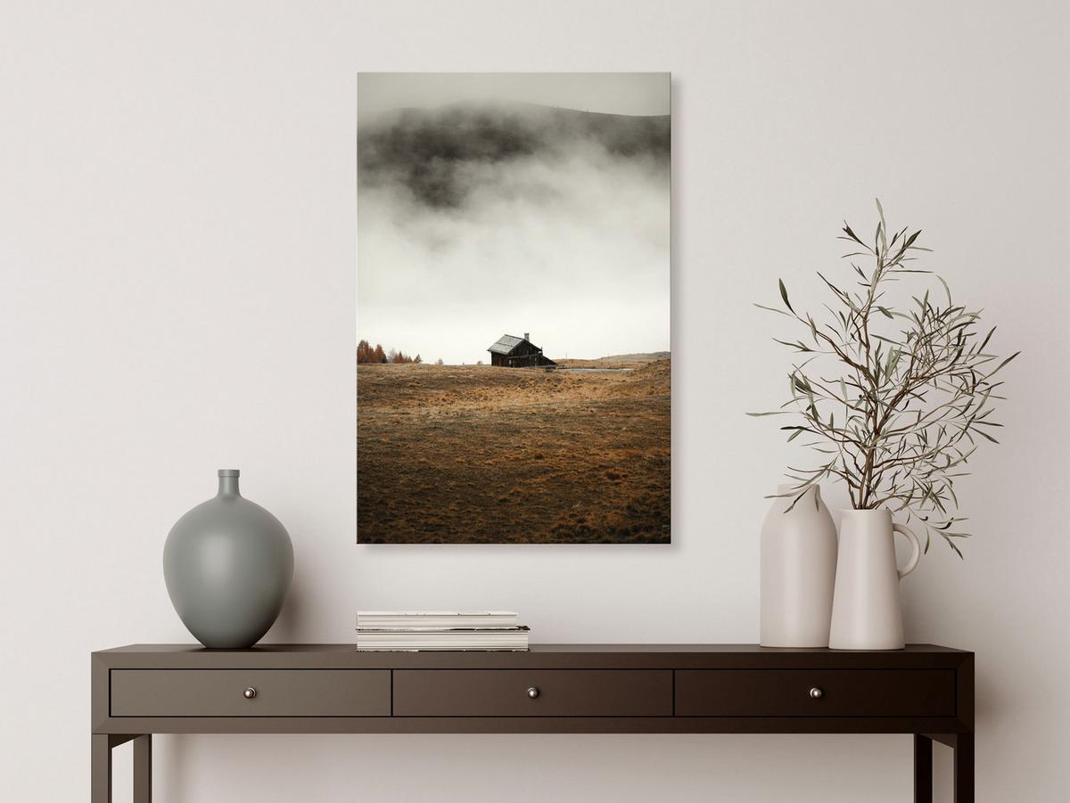 KUNSTDRUCK Braun 40/60 cm - Braun/Grau, Textil (40/60cm) - KUNSTLOFT