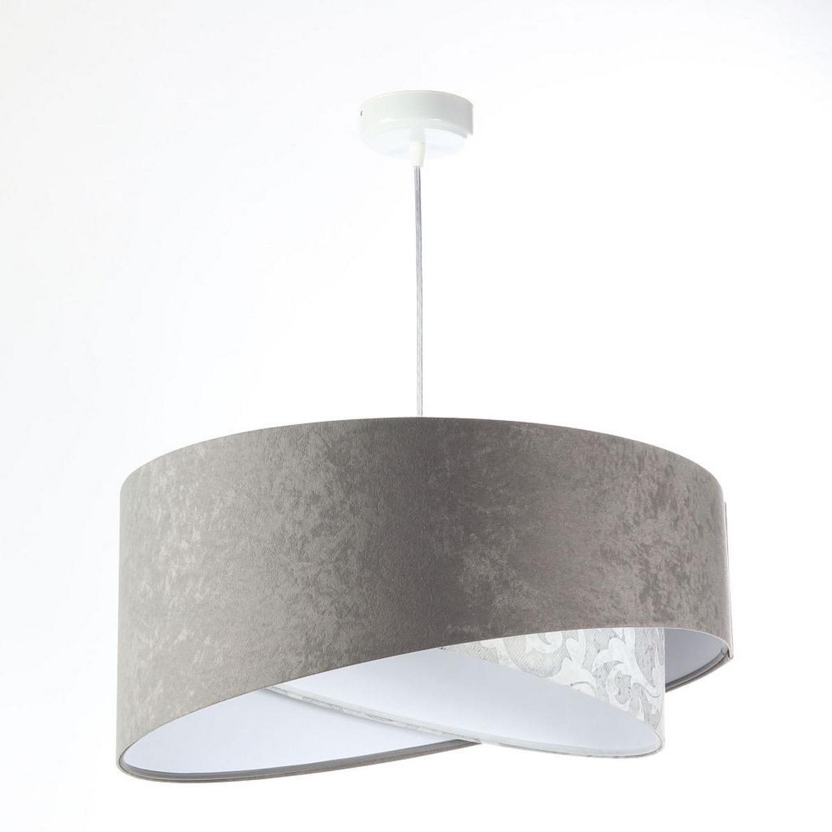 HÄNGELEUCHTE Grau 50/23 cm - Weiß, Kunststoff (50/1.3/23cm) - ONZENO