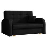 SCHLAFSOFA Viva Gold II - Schwarz/Braun, Holz/Textil (133/85/98cm) - MIRJAN24