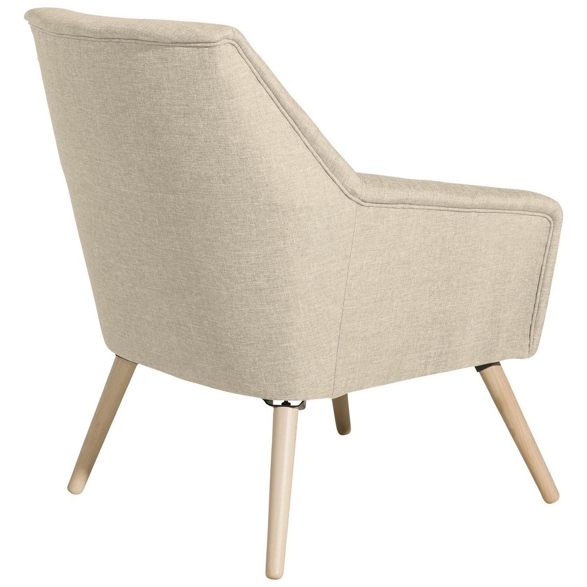 SESSEL Kachka Bezug Flachgewebe Buche natur / beige - Weiß, Kunststoff (67/81/71cm) - 58aufmkessel