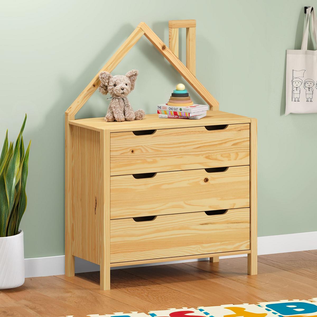 KOMMODE ELANO natur - Naturfarben, Holz (83/120/41cm) - IDIMEX