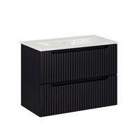 WASCHTISCH 80cm Riva Schwarz - Schwarz, Holzwerkstoff (80/57/40cm) - Petits-meubles