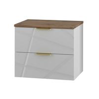 WASCHTISCHUNTERSCHRANK 60.6cm Aurora Weiß - Weiß, Holzwerkstoff (60.6/52.2/46.5cm) - Petits-meubles