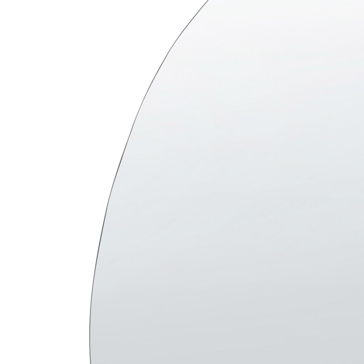 WANDSPIEGEL silber oval 50/70 cm Montresor - Silberfarben, Glas (50/70/1cm) - Beliani