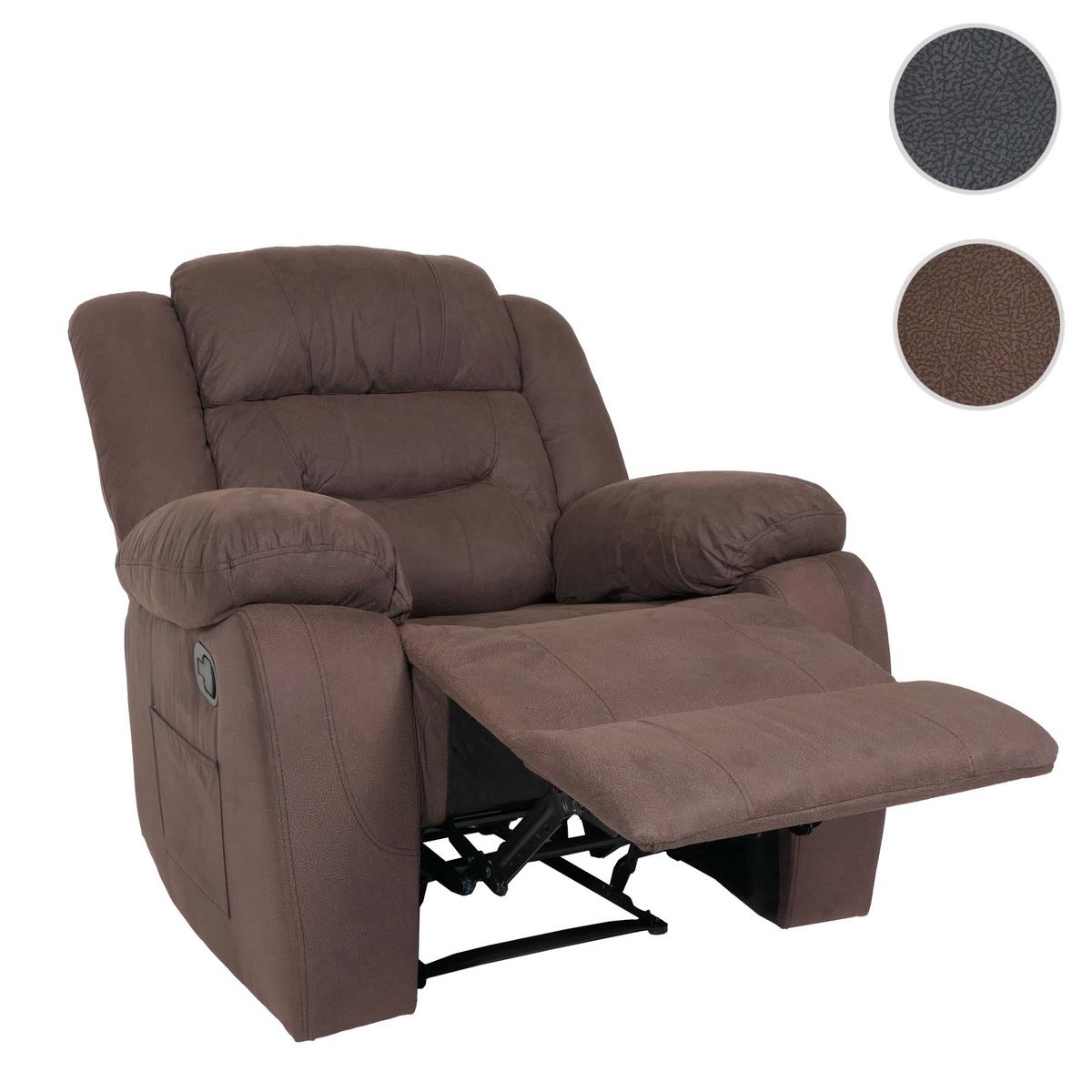 FERNSEHSESSEL XXL Braun - Braun/Grau, Textil (95/103/88cm) - MCW