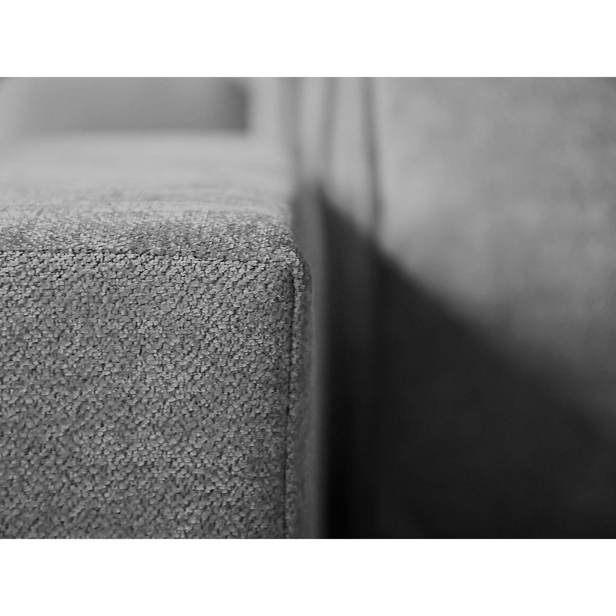 ECKSOFA Parma ohne Schlaffunktion hellgrau rechts - Hellgrau/Schwarz, Textil (314/224cm) - Beautysofa