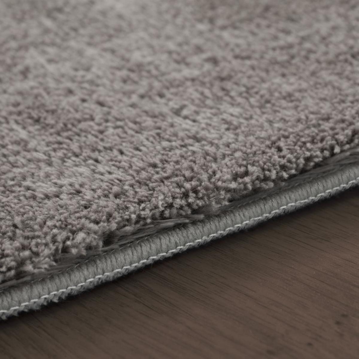 KURZFLORTEPPICH, einfarbig, Grau, 60 x 100 cm - Grau, Textil (60/100cm) - KADIMA DESIGN