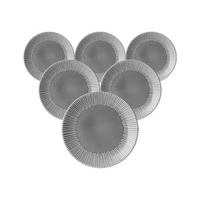 DESSERTTELLER Banda Grau ø 21 cm 6er Set - Grau, Keramik (21cm) - Ritzenhoff Breker