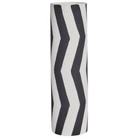 BLUMENVASE Steinzeug weiß Goby - Weiß, Stein (40cm) - Beliani