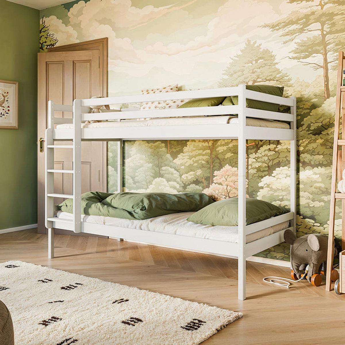 ETAGENBETT 90/200 Olivier Weiß - Weiß, Holz (90/200cm) - Petits-meubles