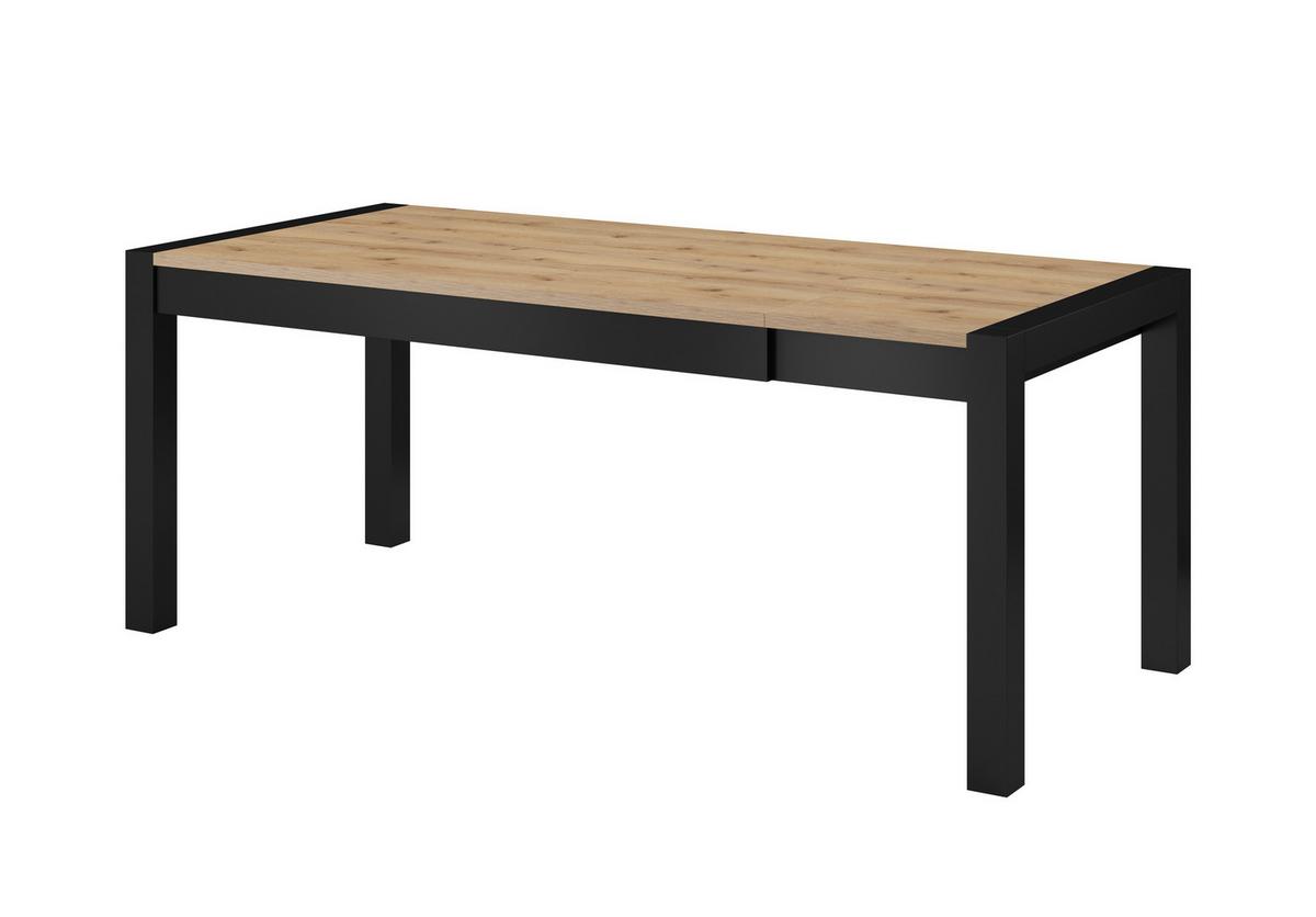 ESSTISCH ATTIVO Ausziehbar 160 - 240 / 90 x 79 cm - Schwarz, Holz (160/90/79cm) - MASSENO