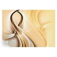 FOTOTAPETE 312x219 cm - Wellenlinien - Orange, Textil (312/219cm) - Wallfluent