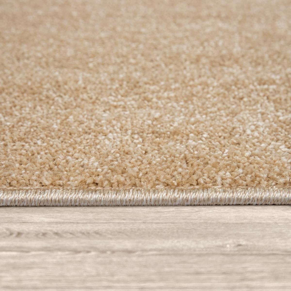 KURZFLORTEPPICH Waschbar, einfarbig, Gold, 140 x 200 cm - Goldfarben, Textil (200/140cm) - KADIMA DESIGN