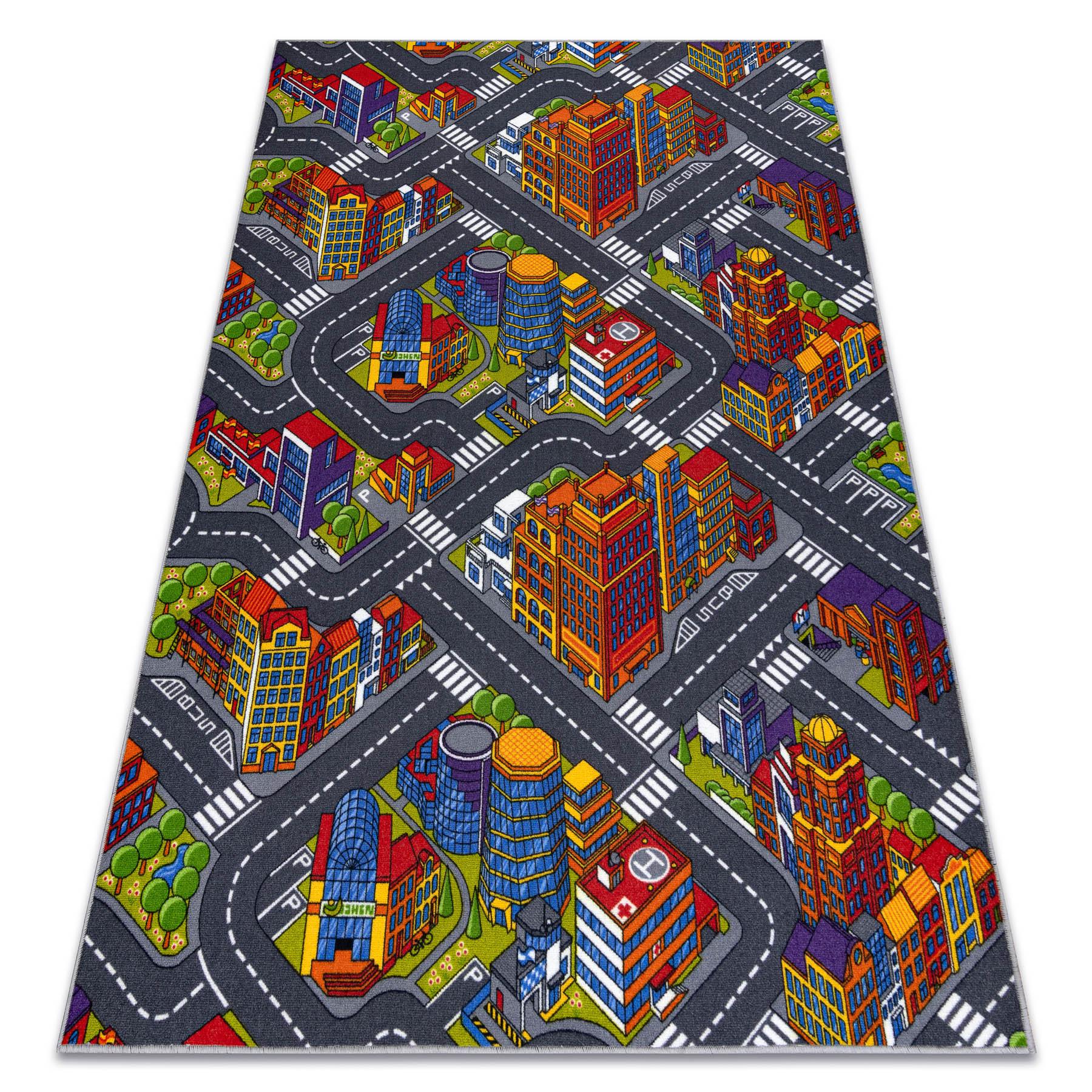 TEPPICH STRAßEN BIG 300/400 cm - Grau, Textil (300/400cm) - rugsX