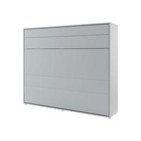 SCHRANKBETT Bed-Concept BC-14 160x200 mit weißer LED Beleuchtung - Grau, Holz/Holzwerkstoff (160/200cm) - MIRJAN24
