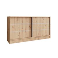 KOMMODE Mirela mit 2 Schiebetüren 160 cm, eiche Artisan - Eiche Artisan, Holzwerkstoff (161/85/43.5cm) - Beautysofa