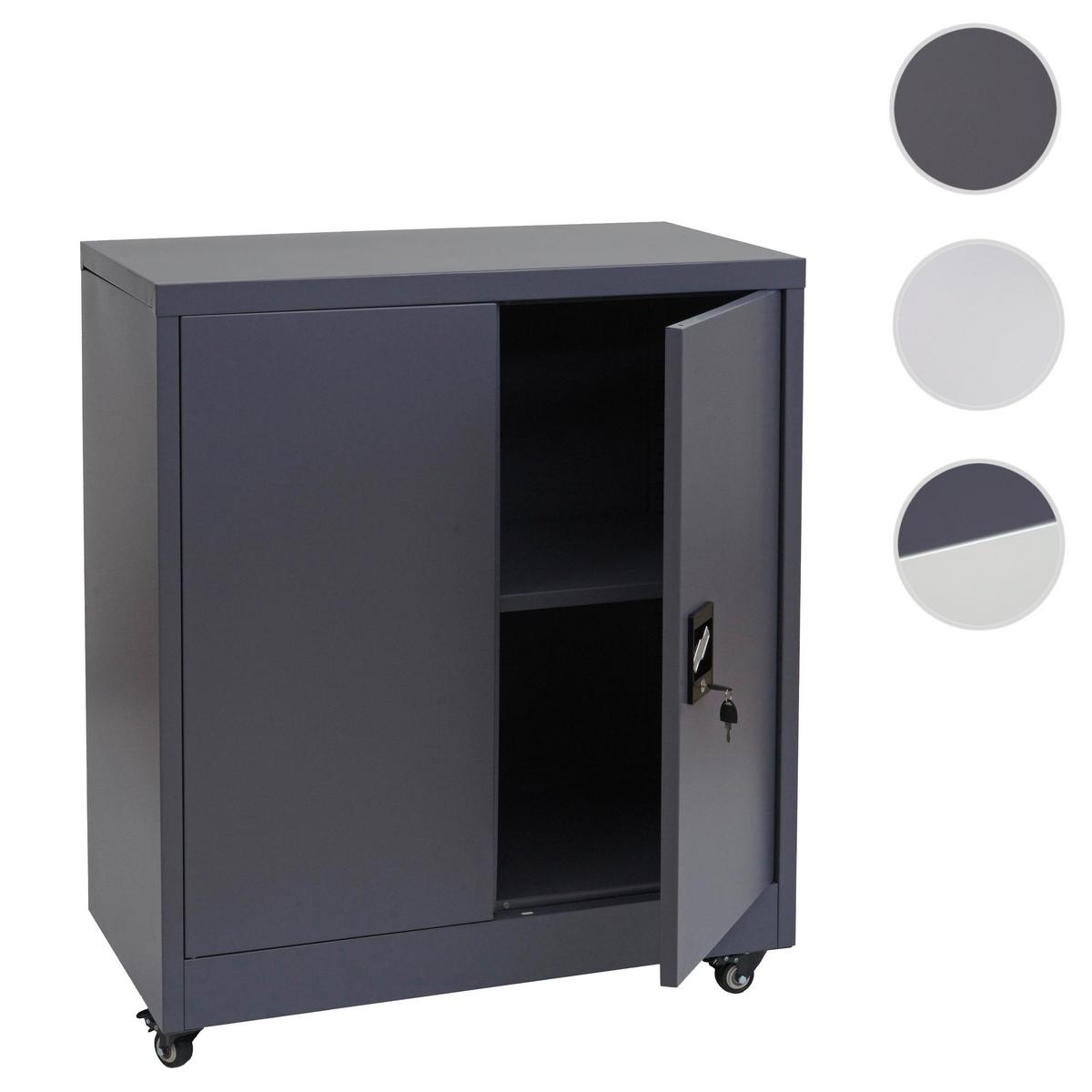 AKTENSCHRANK Dunkelgrau - Dunkelgrau, Metall (80/98/40cm) - MCW