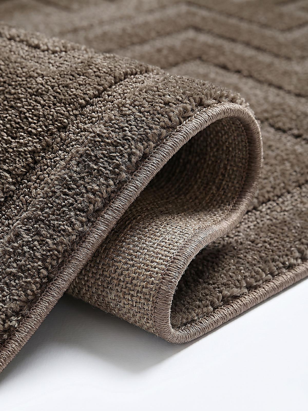 TEPPICHLÄUFER Geometrisch MUOTA Polypropylen Braun 80 x 150 cm - Braun, Textil (80/150cm) - KADIMA DESIGN