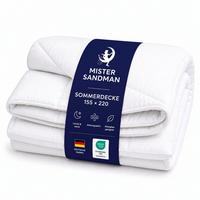 SOMMERBETTDECKE 155x220 cm – leichte Bettdecke mit kühlender Füllung & atmungsaktivem Mikrofaserbezug - Weiß, Textil (155/220cm) - Mister Sandman