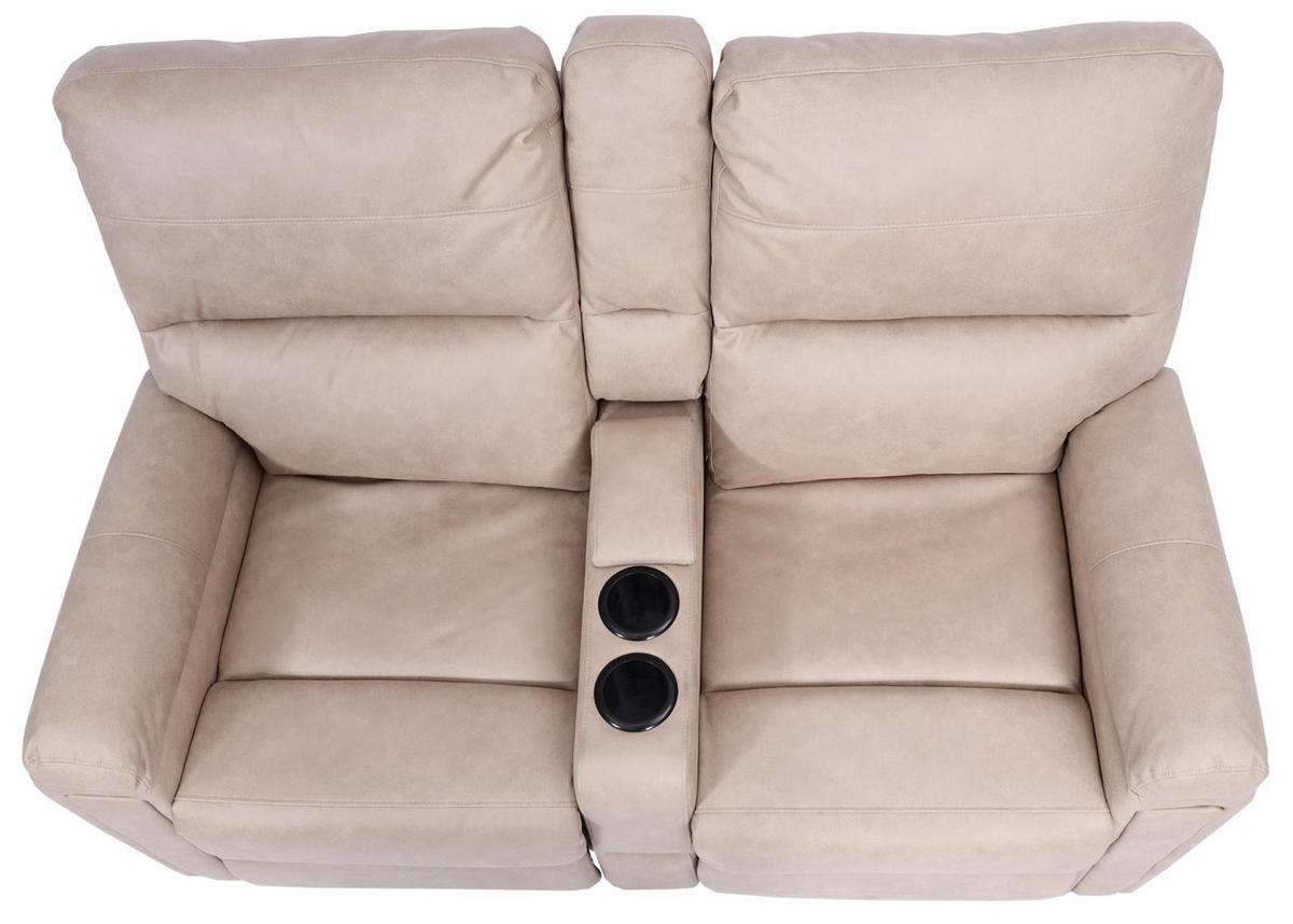 2ER KINOSESSEL Beige - Beige, Textil (157/102/166cm) - MCW