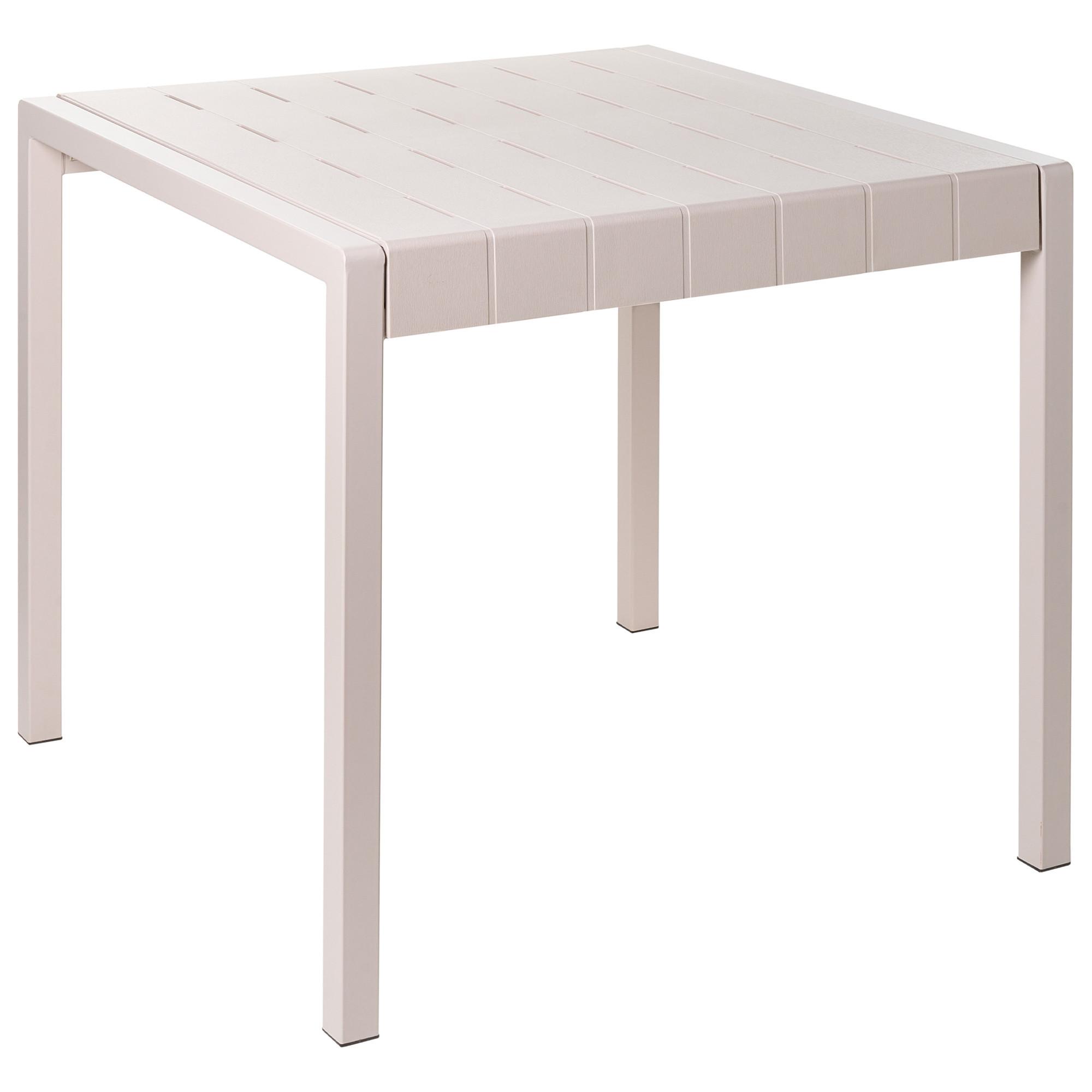 GARTENTISCH 81/84 cm Beige Bartica - Beige, Kunststoff (81/84/77cm) - Beliani