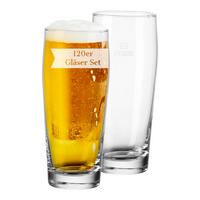 WILLI BECHER GEEICHT Willy transparent 0,5 l 120er Set - Transparent, Glas (0.5L) - Van Well
