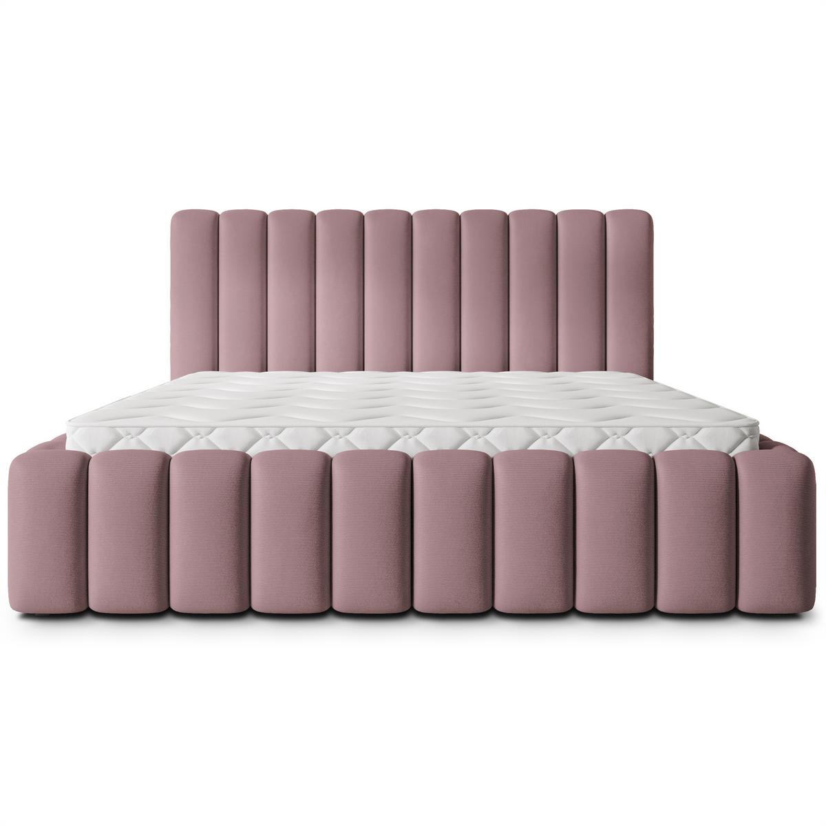 POLSTERBETT TEBA 160x200 cm mit Bettkästen - Rosa - Rosa, Holz/Textil (160/200cm) - MASSENO