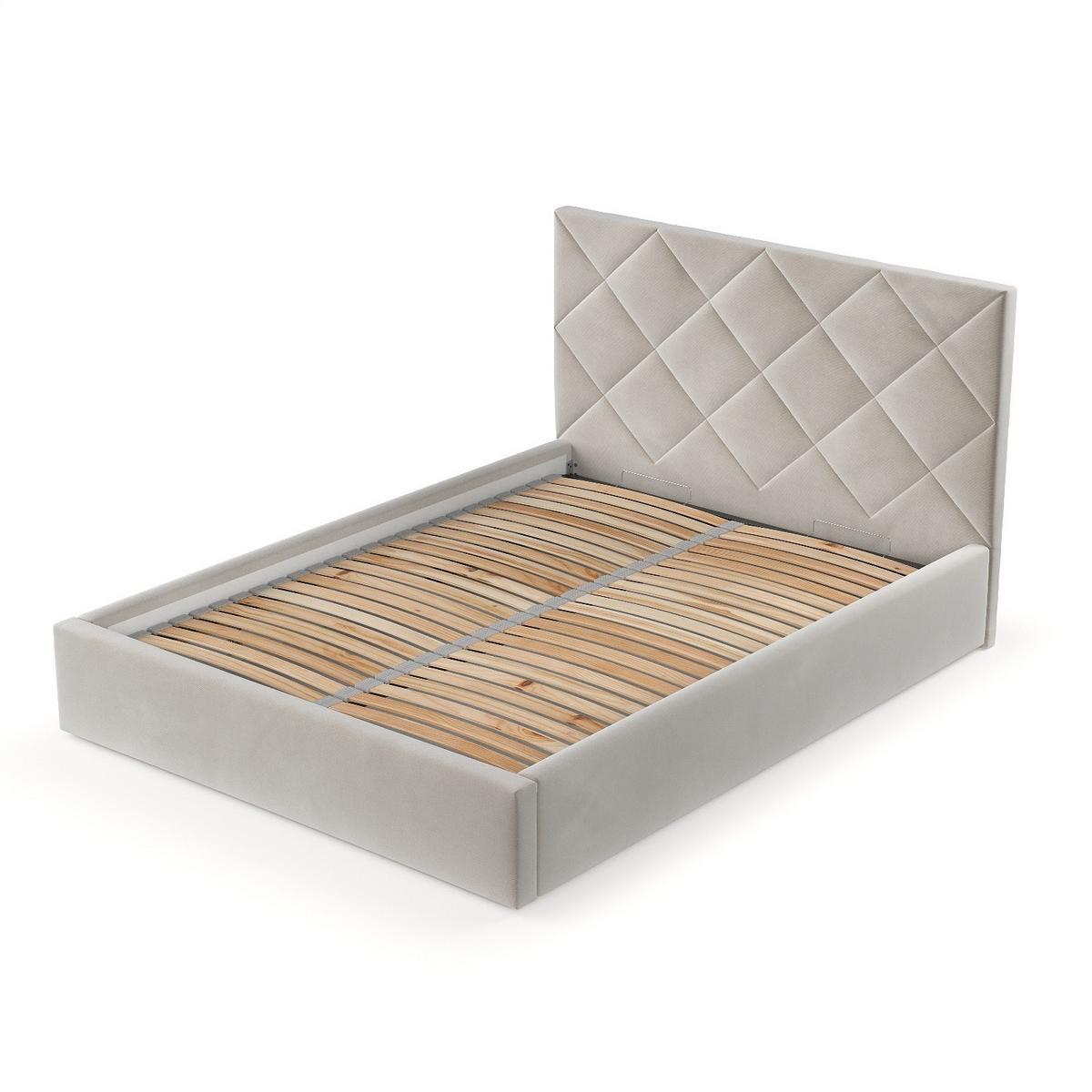 POLSTERBETT Torno 160/200 cm Hellbeige im Paros Stoff - Beige/Schwarz, Holz/Holzwerkstoff (160/200cm) - AltaBeds