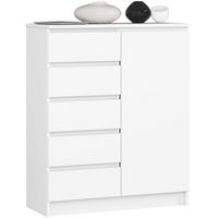 KOMMODE Weiß 97/80/35 - Weiß, Holzwerkstoff (80/97/35cm) - RAUMHIRSCH FURNITURE