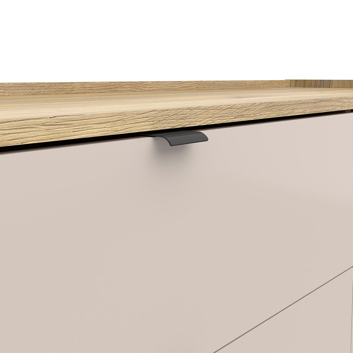 KOMMODE Donna Kaschmir - Beige, Holzwerkstoff (134/86/42cm) - Petits-meubles