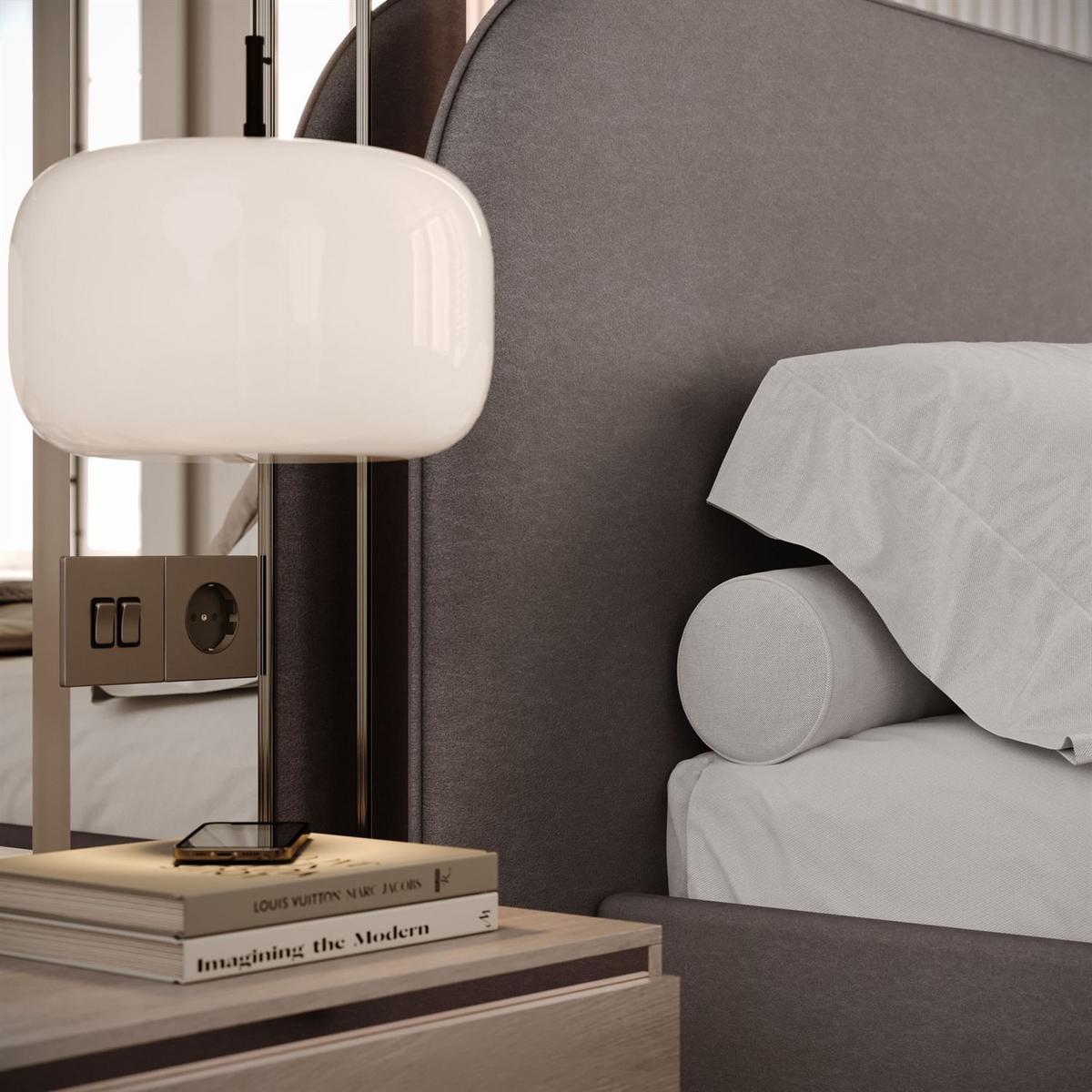 POLSTERBETT OLIMPIA mit Bettkasten 160x200, Castel 20 - Taupe, Textil (160/200cm) - Lookway