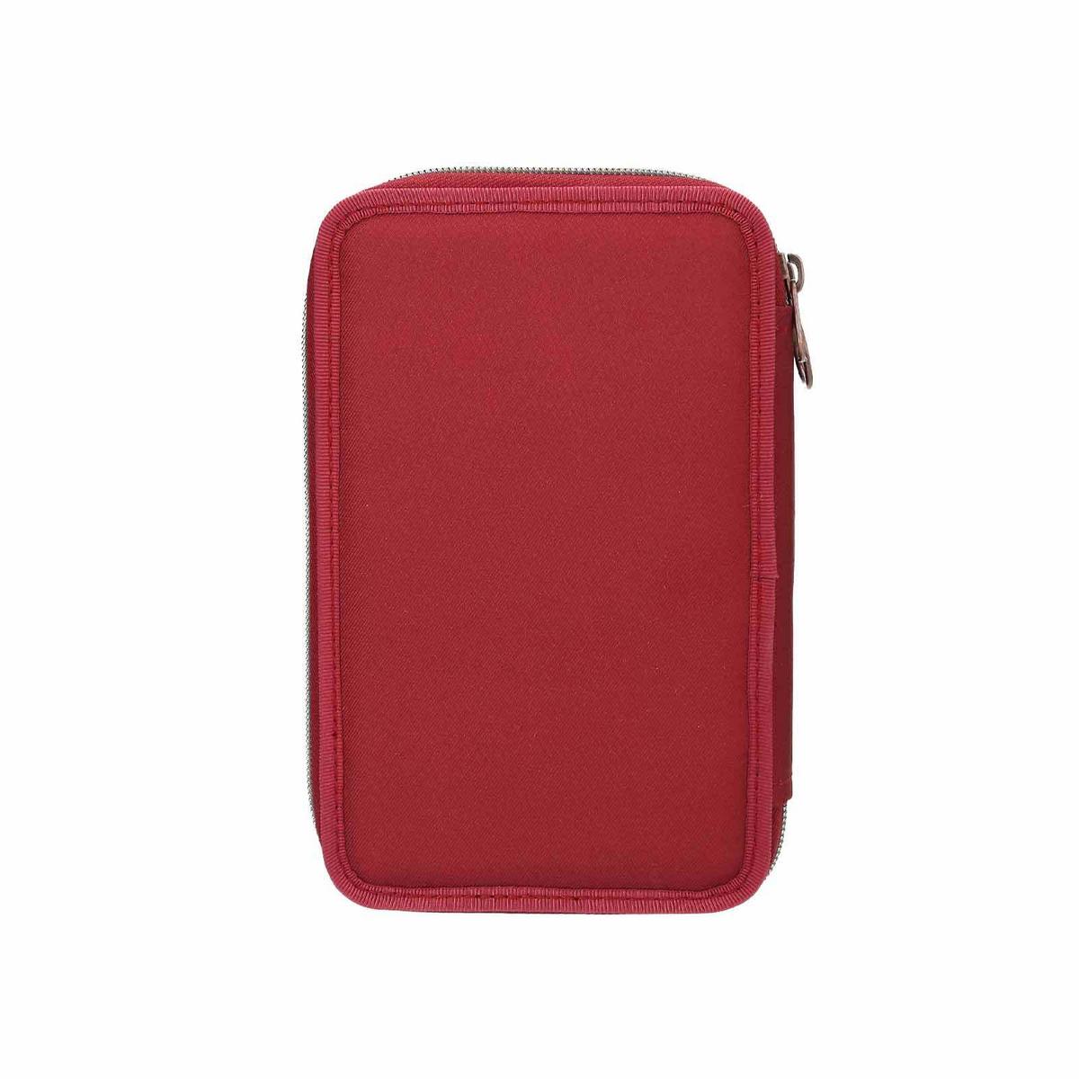 2-FACH FEDERTASCHE FUR-EVER FRIENDS TOPModel rot 5,5 x 13 x 20 cm - Rot, Kunststoff (13/20/5.5cm) - Depesche Germany