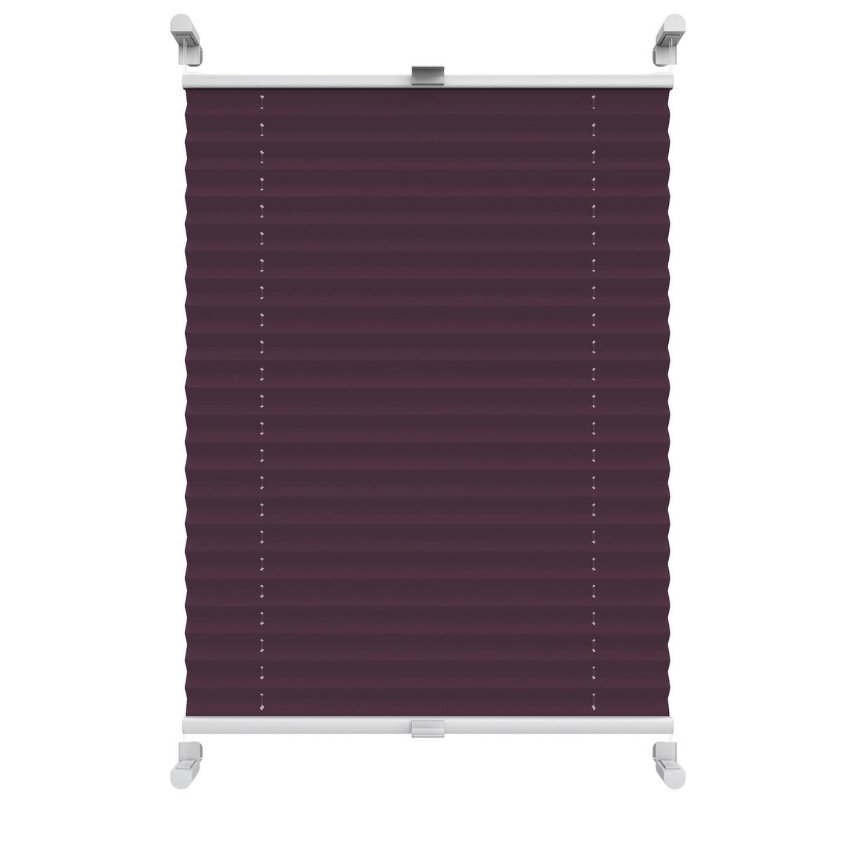 PLISSEE Thermo Basic 75 x 210cm Klemmfix ohne Bohren - Violett, Textil (75/210/210cm) - Deco-Raum