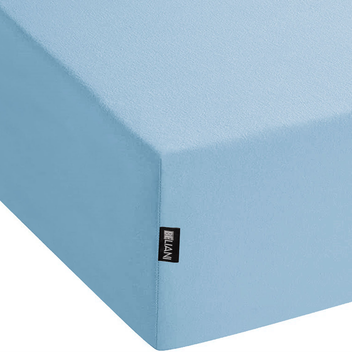 SPANNBETTLAKEN Blau 200 x 200 cm Hofuf - Hellblau, Textil (200/200cm) - Beliani