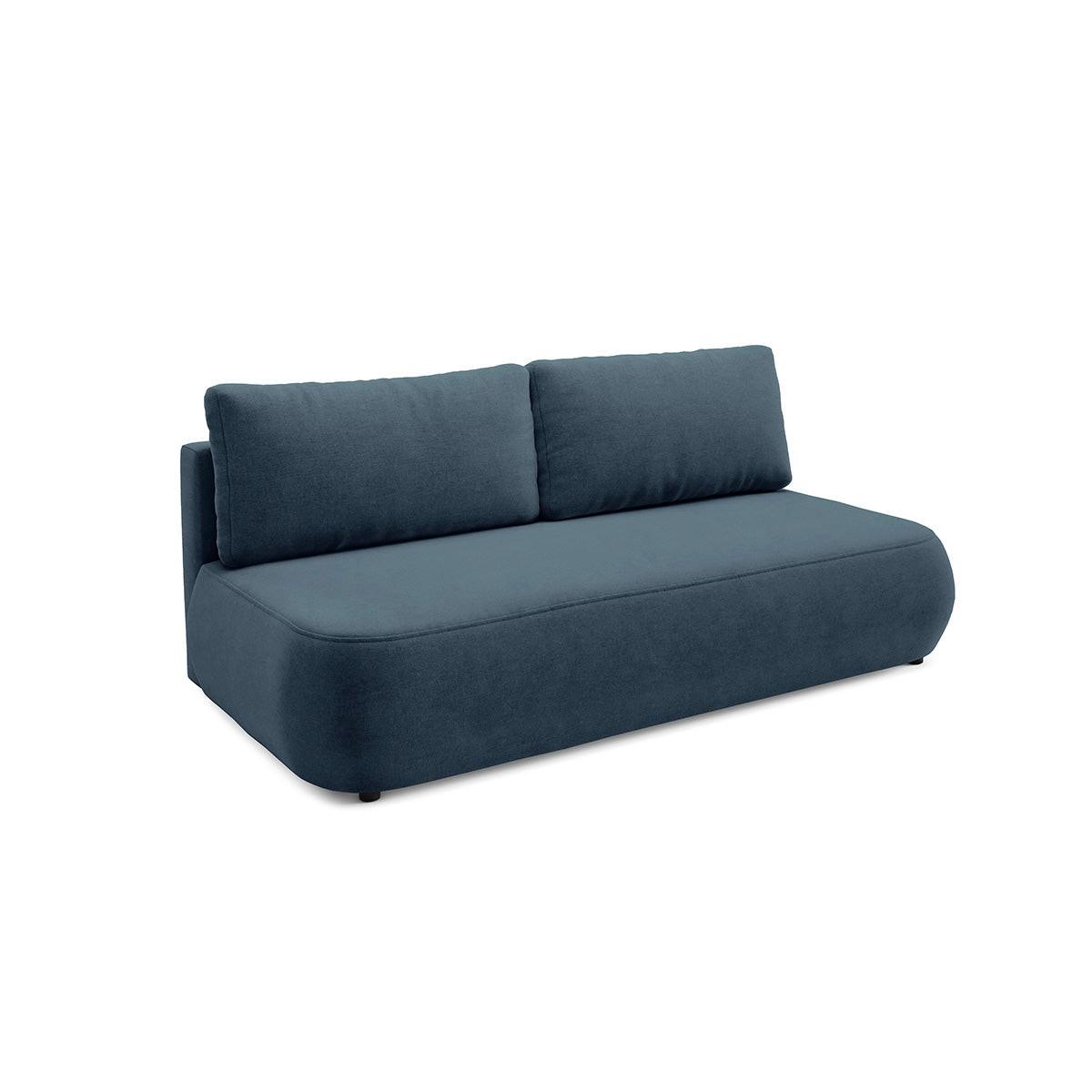 SOFA Antonio 3 Sitzplätze Blau - Blau, Holz (210/82/106cm) - Petits-meubles