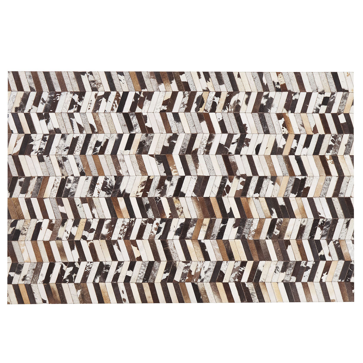 PATCHWORK-TEPPICH Akyele 230/160 cm - Multicolor, Fell (160/230cm) - Beliani