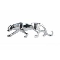 SKULPTUR Silber 48/15 cm - Silberfarben, Stein (1/15/11cm) - KUNSTLOFT